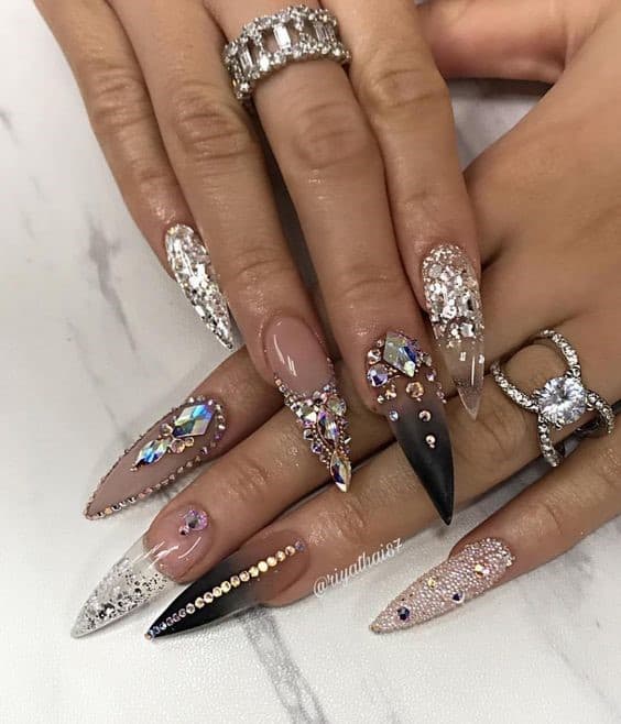 Top 36 Stunning Nail Designs With Diamond (2023 Update)