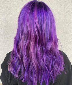 60+ Purple Highlight on Brown Hair Ideas (2023 Update) - Tattooed Martha