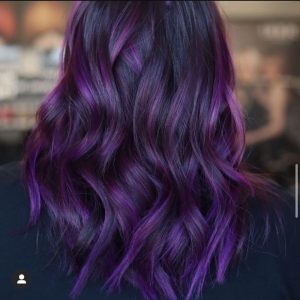 60+ Purple Highlight on Brown Hair Ideas (2024 Update) - Tattooed Martha