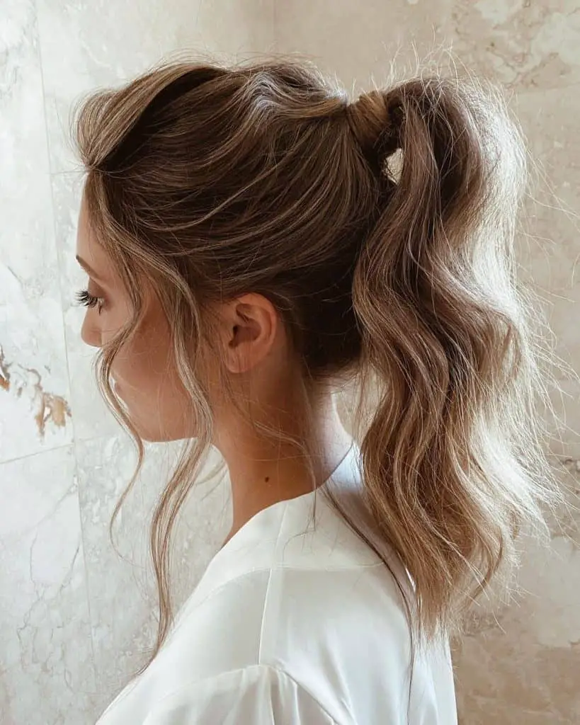 Top 40 Elegant Messy Ponytail Hairstyles (2023 Update) - Tattooed Martha