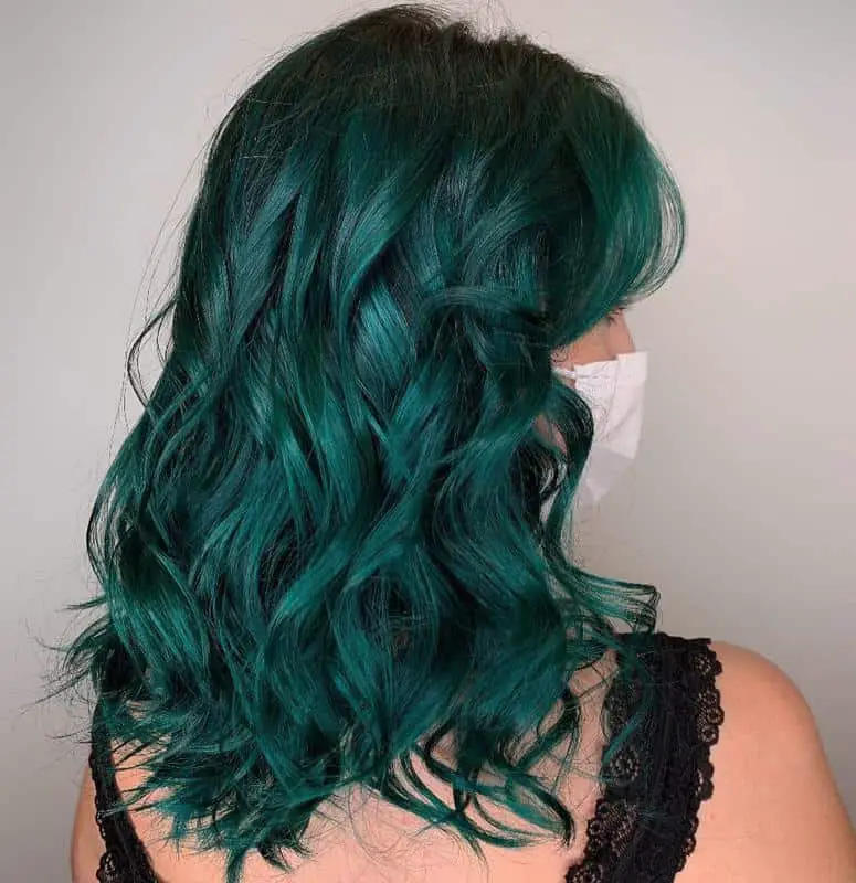 How to peacock Green Hair colour on Henna hair Hindi me Highlightsstep by  step tutorialEasy way  YouTube