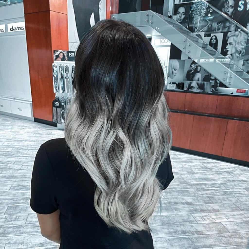 30+ Gorgeous Grey and Silver Highlights on Black Hair (2023 Update ...