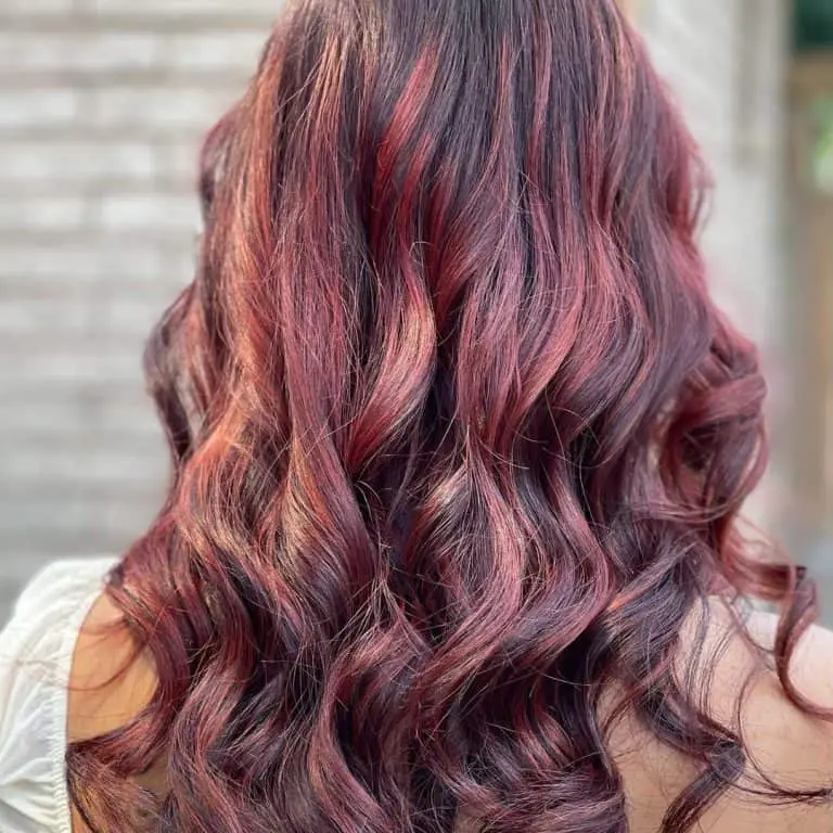 Top 30 Red Highlights On Black Hair Ideas (2023 Update) - Tattooed Martha