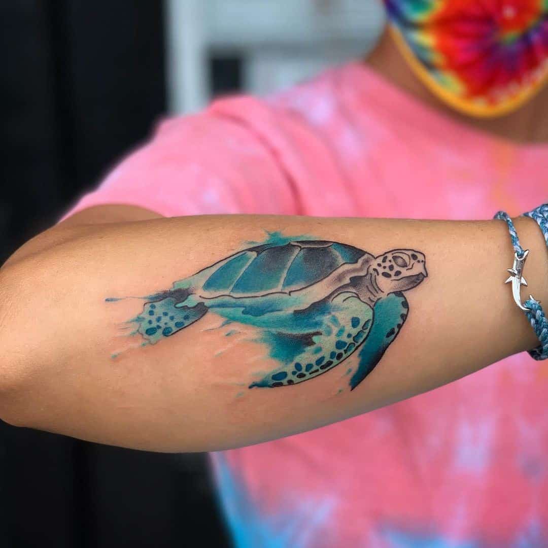 Sea turtle tattoo  Tattoo contest  99designs