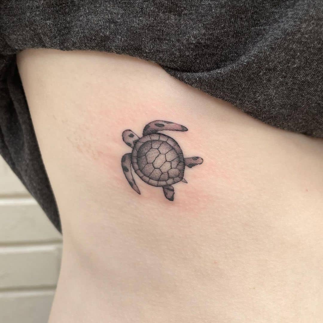simple sea turtle tattoo