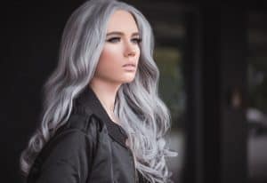 Gorgeous Grey And Silver Highlights On Black Hair Update