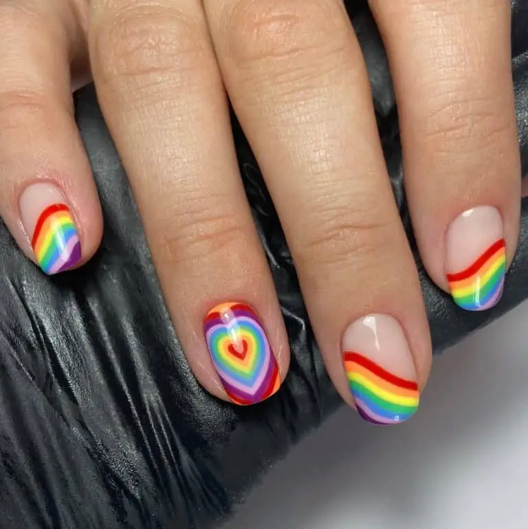 Top 30 Beautiful Rainbow Nail Design Ideas 2022 - Tattooed Martha