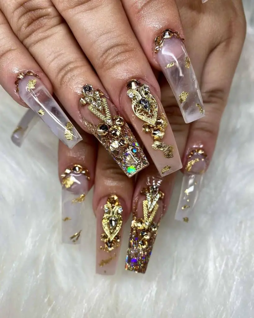 Top 36 Stunning Nail Designs With Diamond 2023 Update Tattooed Martha