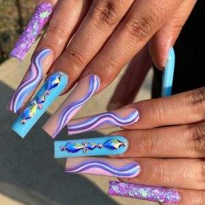 32 Elegant Nail Design With Rhinestones (2022 Version) - Tattooed Martha