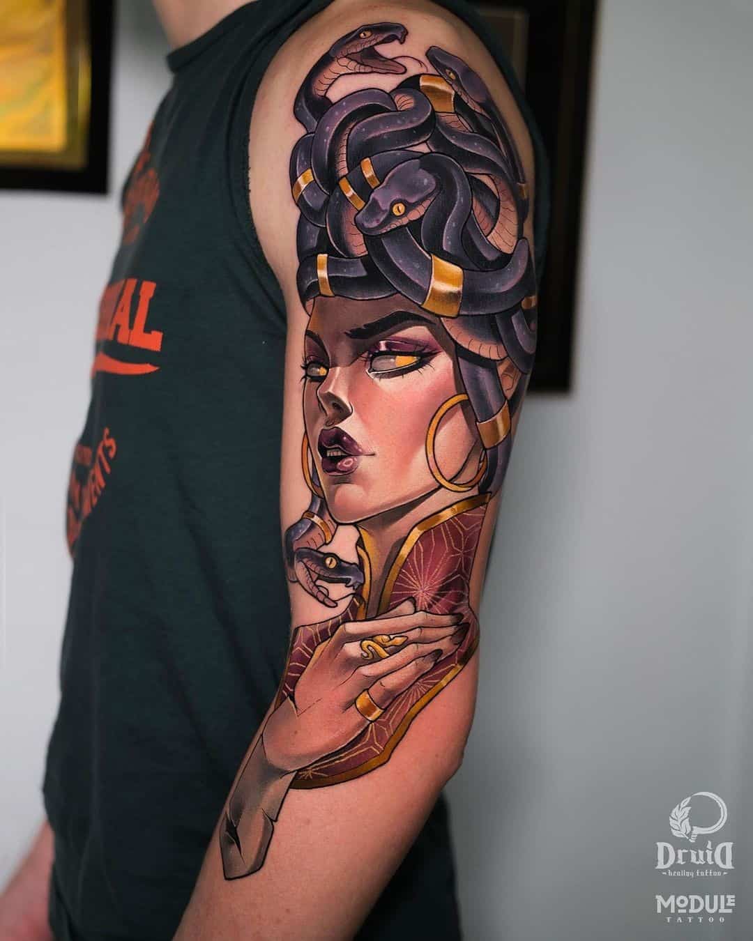 Medusa Tattoo by Monica Snyder  Eden Body Art Studios in Dallas Tx  r tattoos